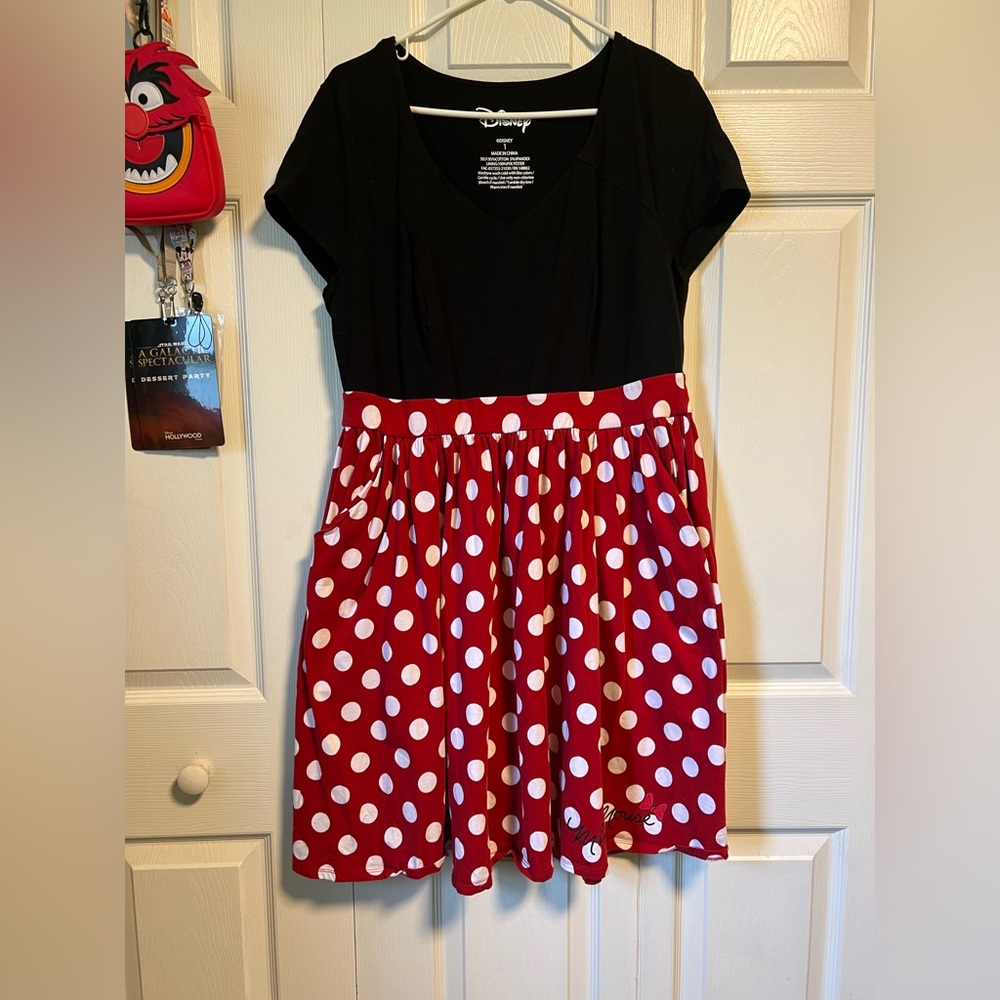Disney and Torrid Minnie Mouse Knit Cotton Dress Size 1